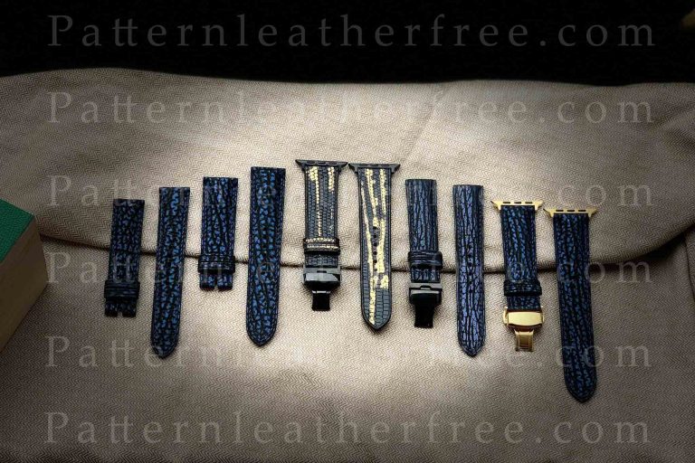 Pattern Leather Watch Strap 24 Size